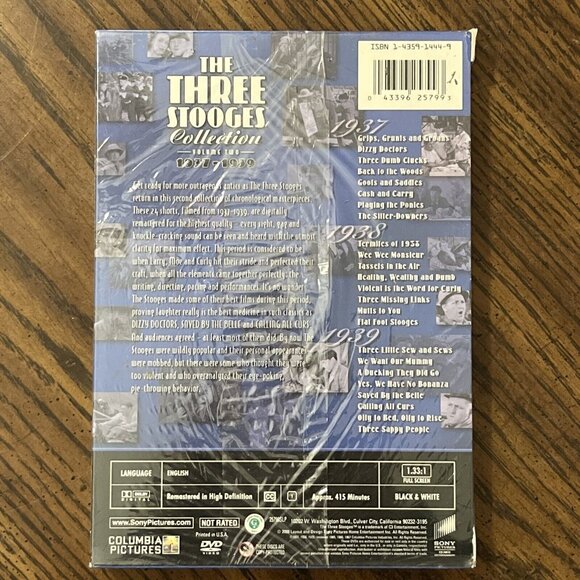 Three Stooges DVD Lot of 4 Collection Vol 1 & 2 (NEW) , Features, Cartoons - Picture 11 of 11